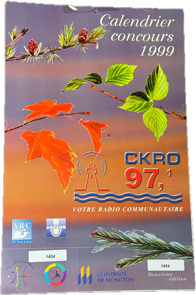 Calendrier CKRO 1999